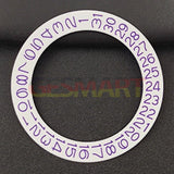 White Background Purple Character Date Disk Date Wheel Overlay for NH35 NH36