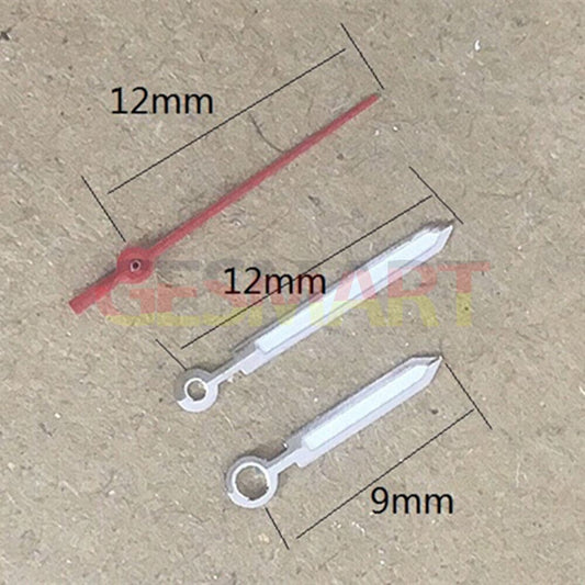 Luminous watch hands for Miyota 2035 quartz movement, enhancing visibility in low light, brand P1-H2-C22.