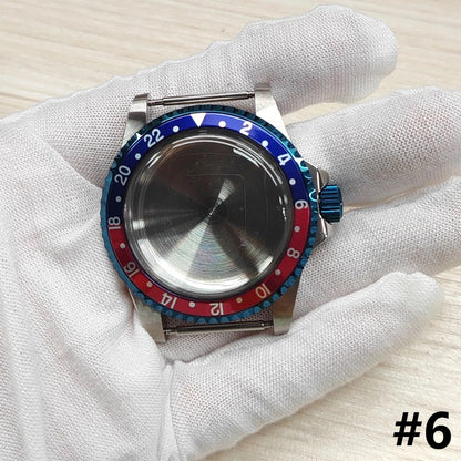 39.5mm Stainless Steel Watches Case with Bezel & Acrylic Glass for NH35 NH36