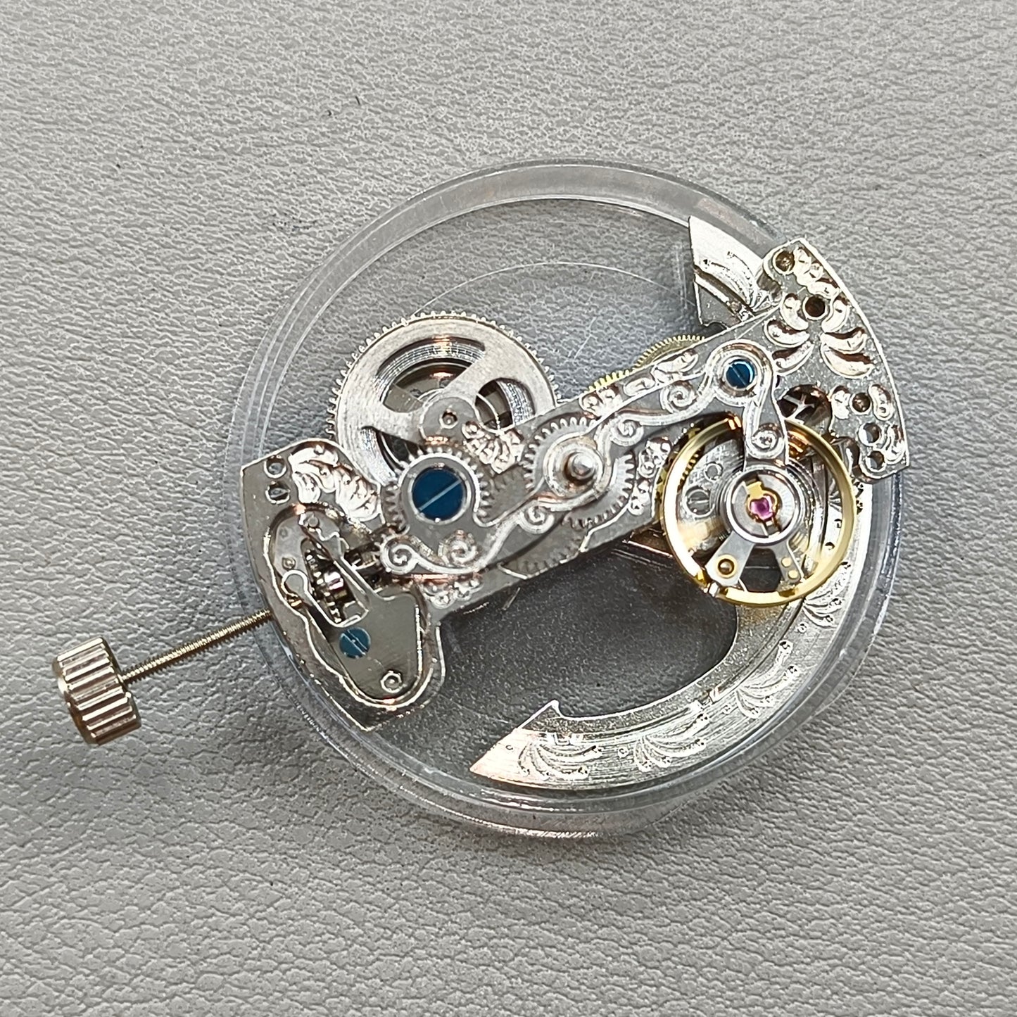 Bar Shape Bare Balance Wheel Automatic Mechanical Movement