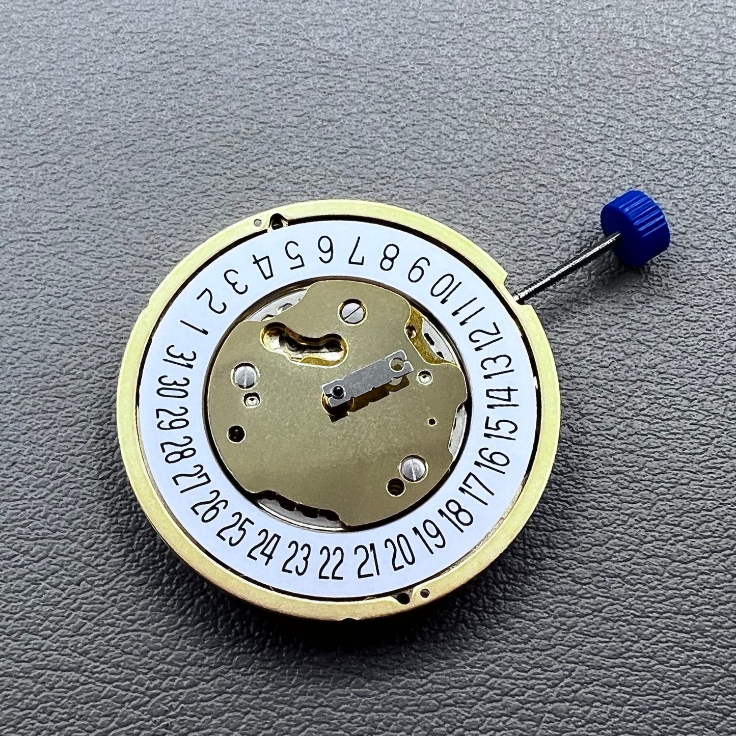 Swiss Ronda 5021.D 5021D Quartz Movement Date@6 White Disk