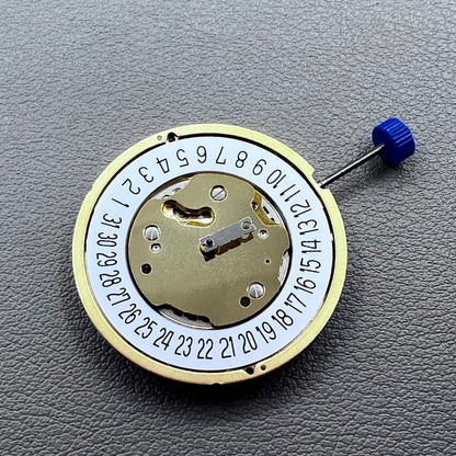 Swiss Ronda 5021.D 5021D Quartz Movement Date@6 White Disk