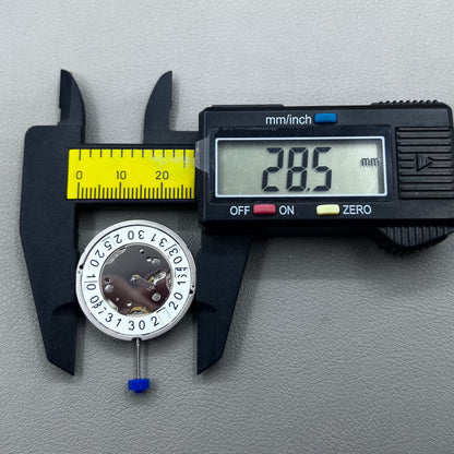 Swiss Ronda 4120B quartz watch movement by Ronda, precise and reliable timekeeping component.
