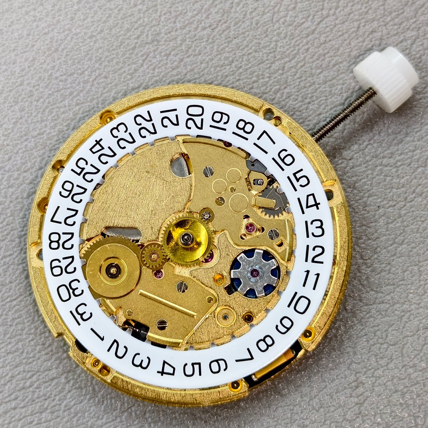 Original Swiss ETA 205.911 Golden Artificial Kinetic Energy Watch Movement