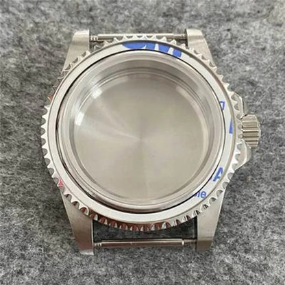 39.5mm Retro Flat Mirror Sapphire Glass Case Stainless Steel Case for NH35 NH36