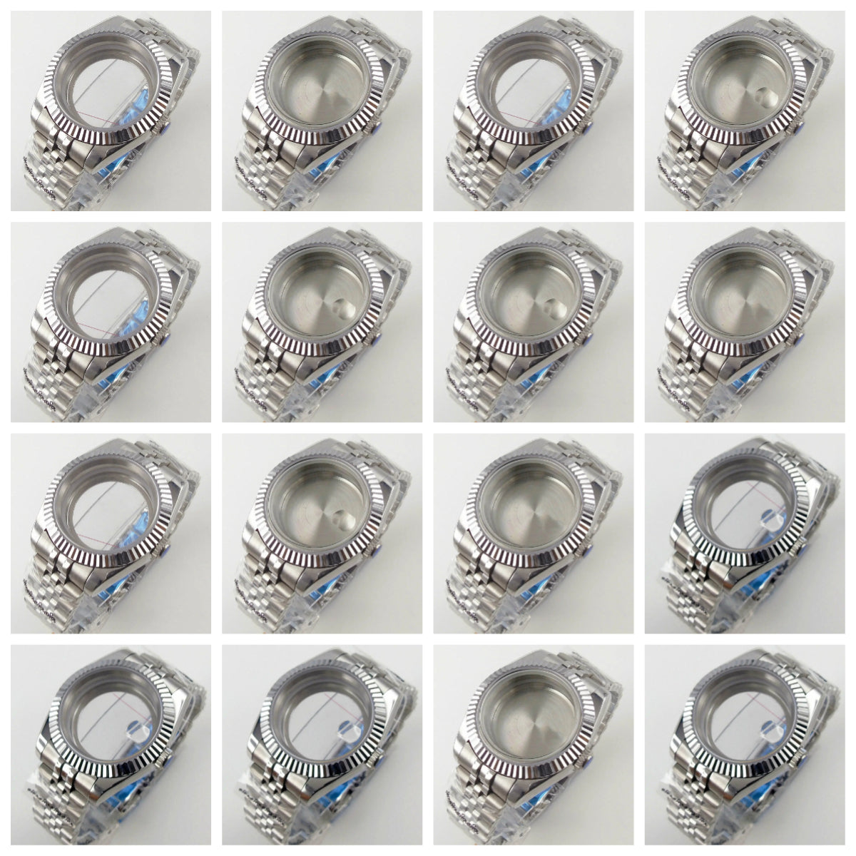 36mm 39mm Flat Sapphire Glass Watch Case Fit Datejust NH35 NH36 ETA 2824 PT5000