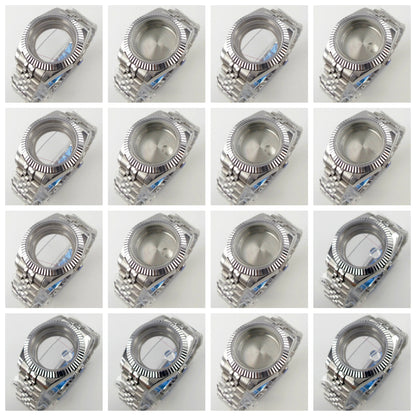 36mm 39mm Flat Sapphire Glass Watch Case Fit Datejust NH35 NH36 ETA 2824 PT5000