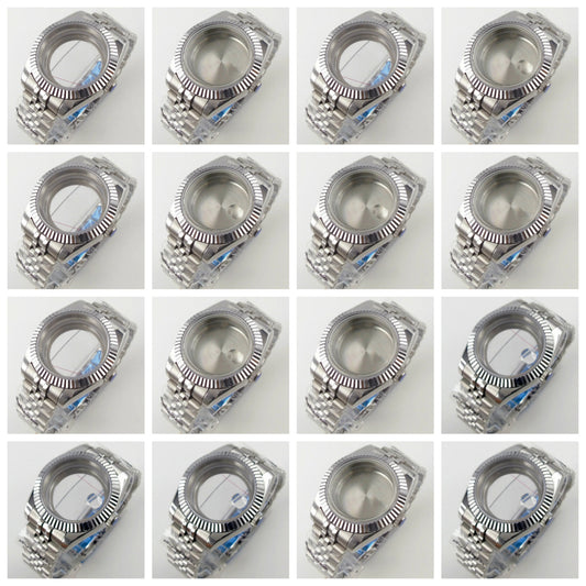 36mm 39mm Flat Sapphire Glass Watch Case Fit Datejust NH35 NH36 ETA 2824 PT5000