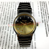 32mm Dandong Made Manual Mechanical Watch 17 Jews Gradient Gold+Black Dial