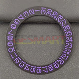 Black Background Purple Character Date Disk Date Wheel Overlay for NH35 NH36