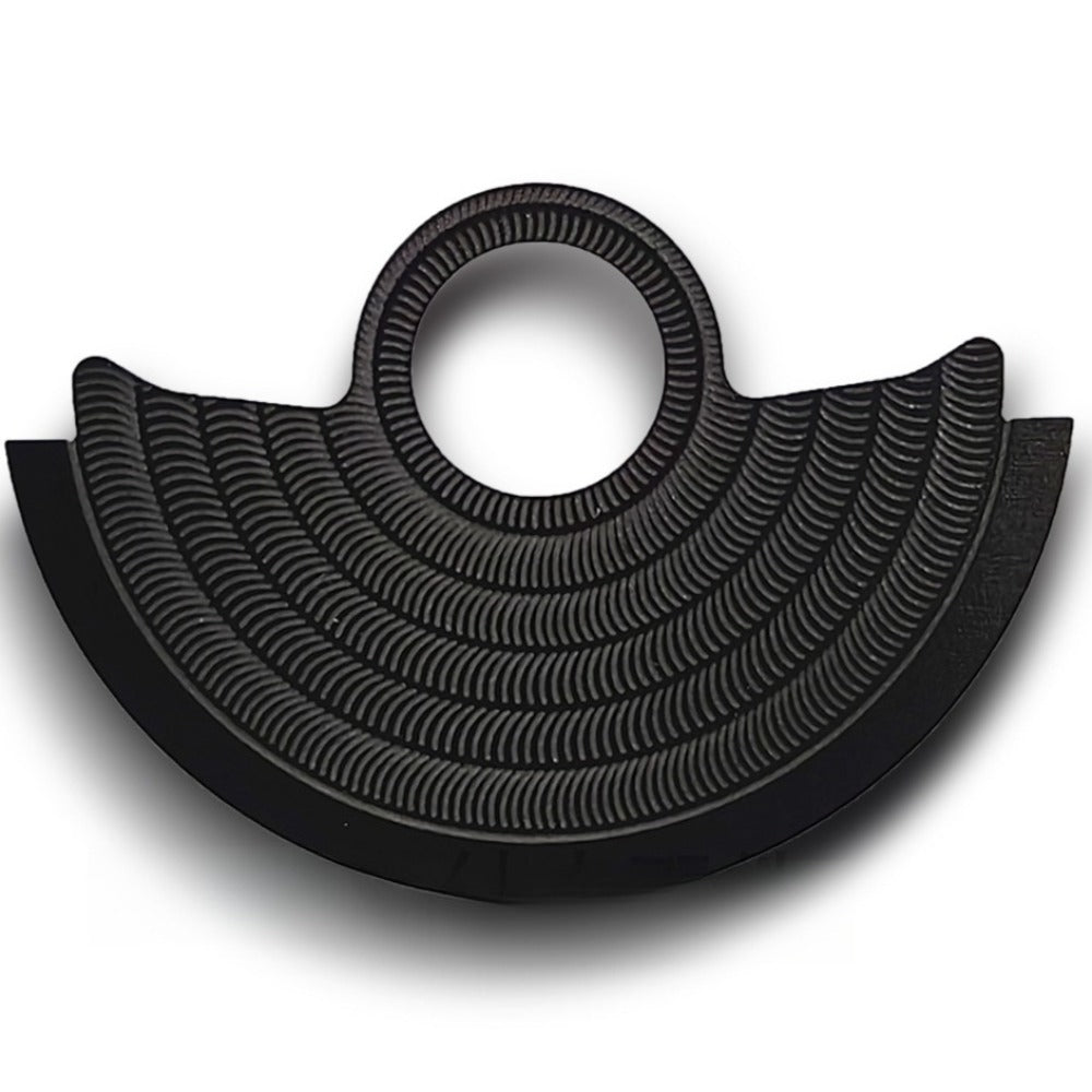 Black Ripple Pattern Metal Rotor Oscillating Weight Overlay For  NH35 NH36