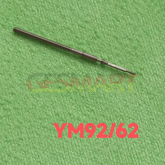 Movement watch winding stem for YM92 YM62 models, precise replacement part for watch repair.