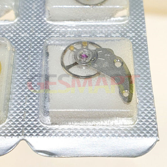 Silver watch balance wheel with splint for Miyota NH35 NH36, precision Japan-made component.