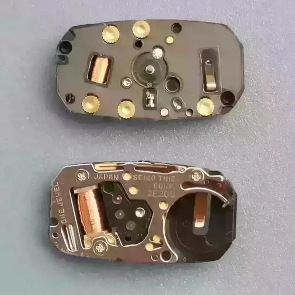 Seiko 2E20B quartz watch part with 2 hands, authentic Japan made for precise timekeeping.