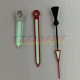 Red/silver Trim Green Luminous Watch Hands for Movement NH36 NH35 7S26 Movement