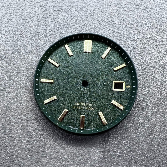 NO Lume Green Datejust  33mm Modified Watch Dial for NH35 NH36 Movement