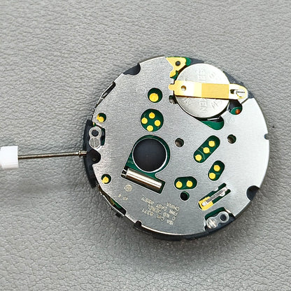 Swiss ISA8371 8371B Quartz Movement Black Disk Small Second@3/9 Date@6