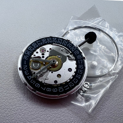 Seagull 2824 Mechanical Movement Single Calendar@3 Black Dial