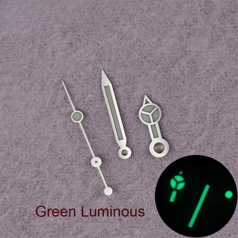 Modified Watch Hands For Submarriner with Blue Luminous NH35 Movement
