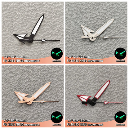 Multi Color Watch Hands Suitable For NH36 NH35 Movement with Luminous