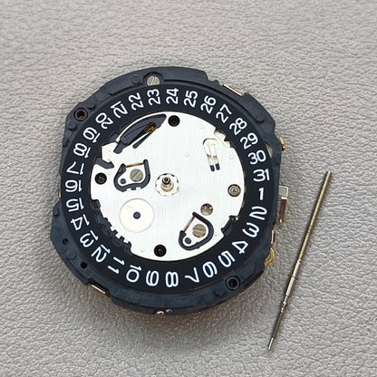 Japan Seiko 7T12A Quartz Movement Black Disk Single Calendar