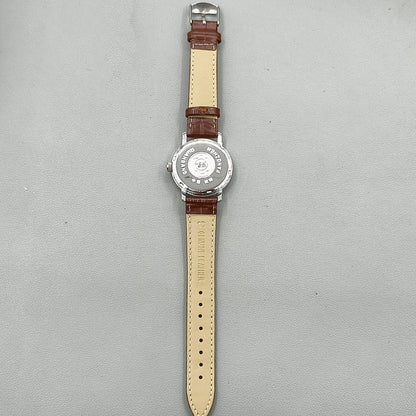37mm China Baihua Silver Dial Shock-Resistant Manual Mechanical Watch 19 Jews