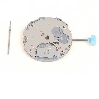 Japan 6 hands quartz watch movement for Miyota 6P27 with battery, ideal for watch repairs.