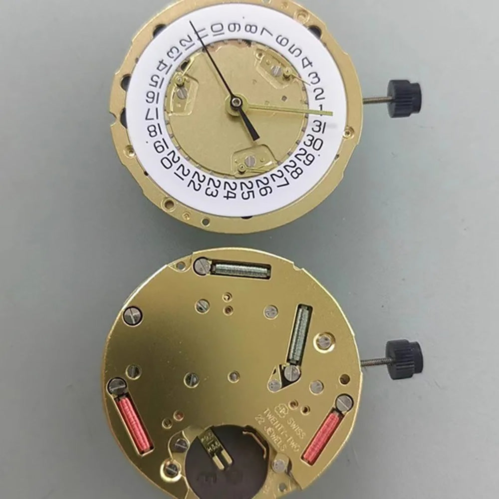 Swiss ETA 251.272 quartz movement with date at 4 o'clock, 6-pin watch repair part