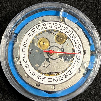 Swiss Made silver ETA7750 automatic mechanical watch part for precise timepiece repairs.