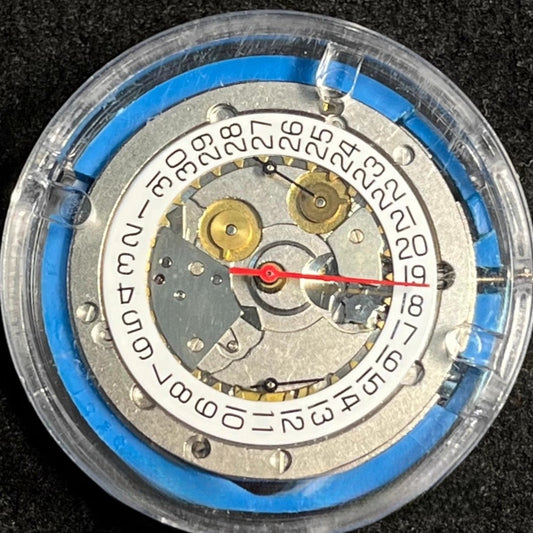 Swiss Made silver ETA7750 automatic mechanical watch part for precise timepiece repairs.
