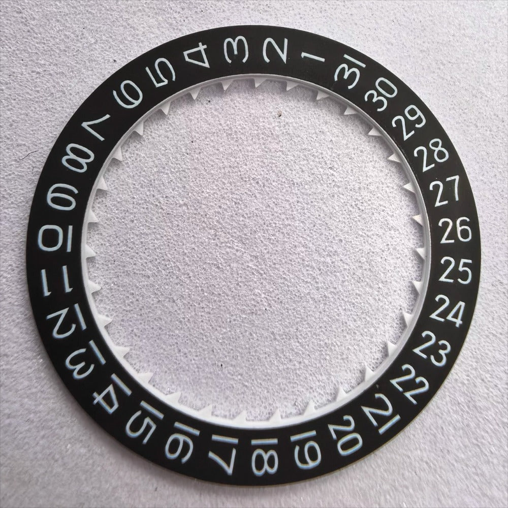 3pcs black date disk wheels for Miyota 8200 8215 watch movement with date at 3 o'clock