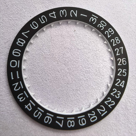 3pcs black date disk wheels for Miyota 8200 8215 watch movement with date at 3 o'clock