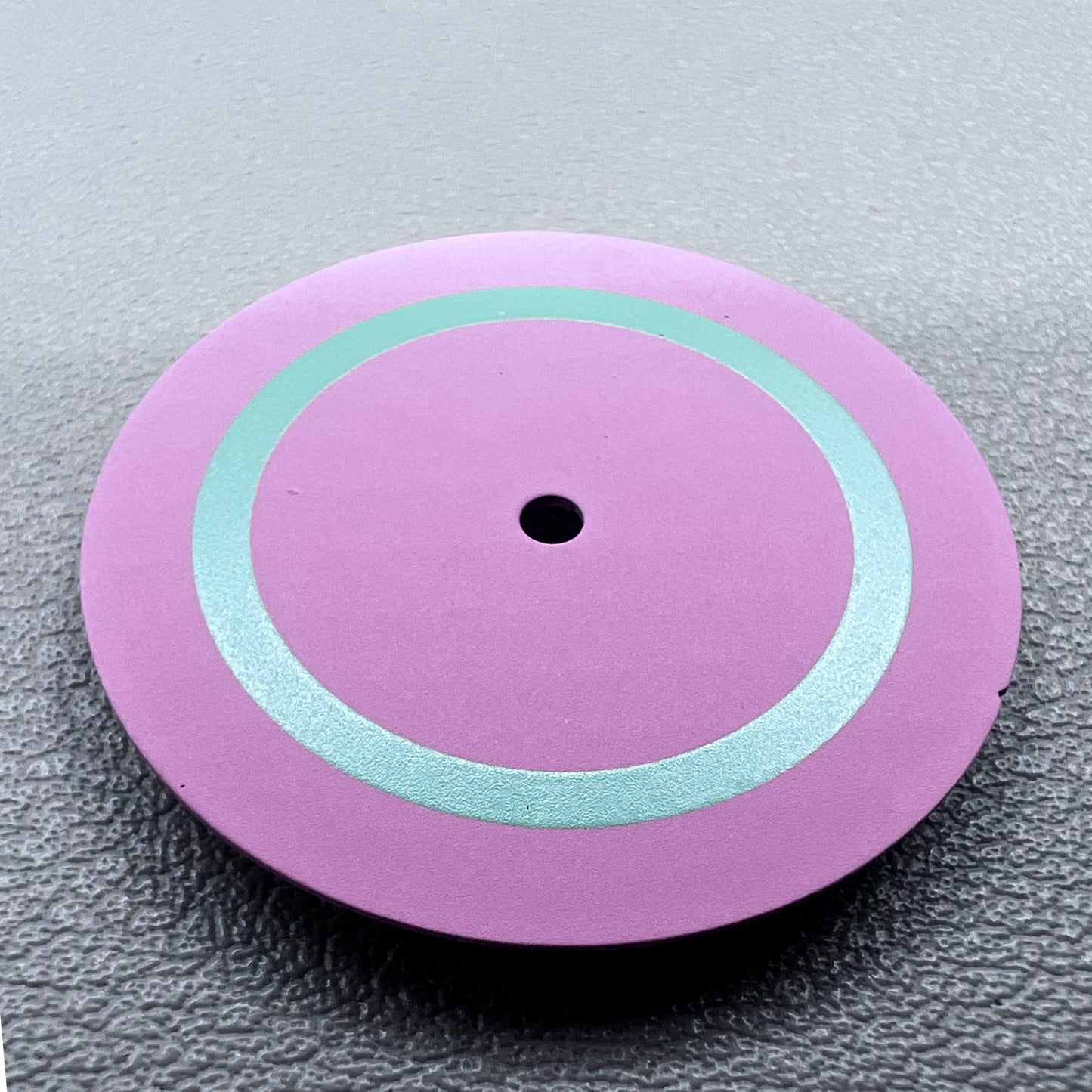 28.5mm pink and green watch dial compatible with Miyota 8215 8200 movement