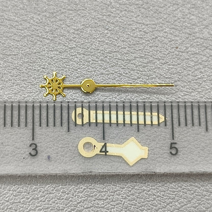 Green Luminous Golden Trim 3 Pins Watch Hands for NH36 NH35 7S26 Movement