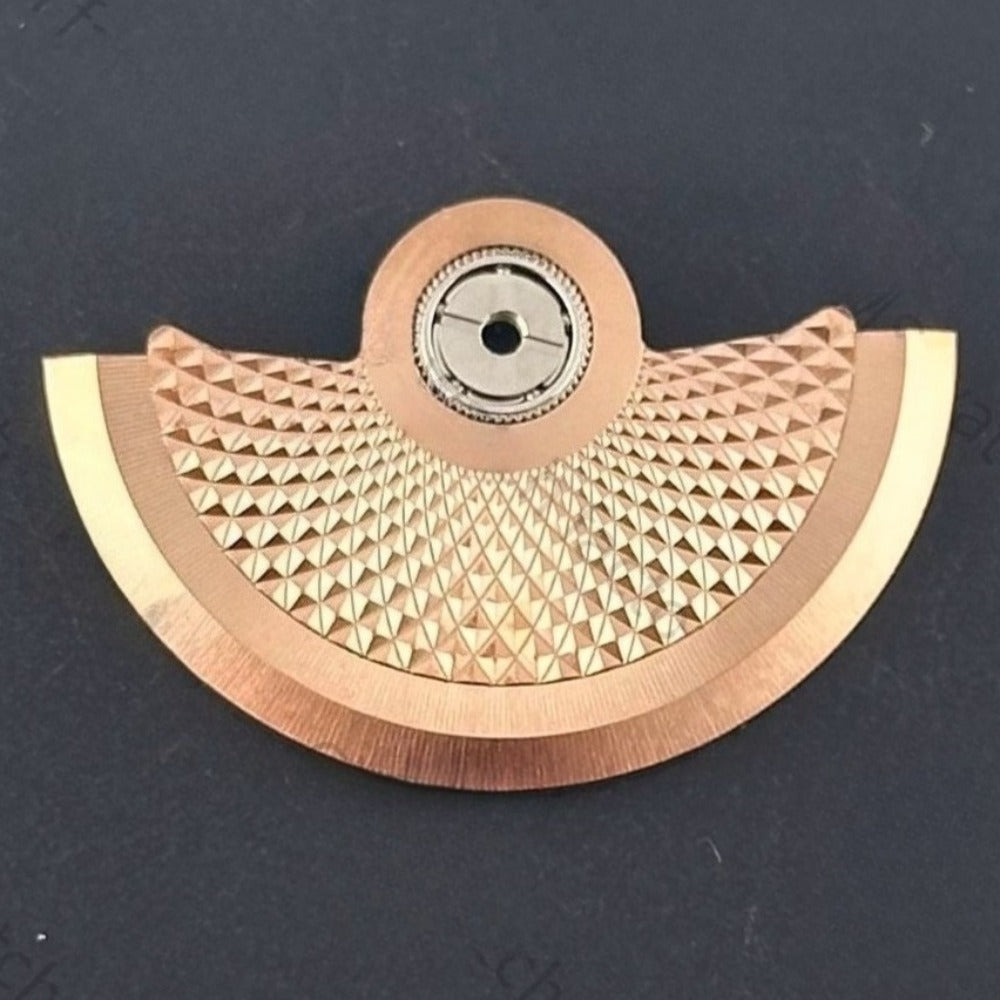 Modified Rose Golden Snake Scales Rotor Oscillating Weight for NH35 NH36 Movement