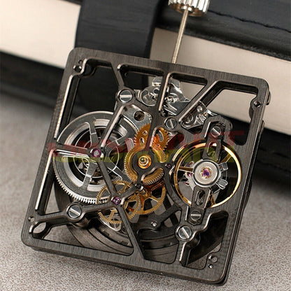 Black hollow balance wheel 1B00D for automatic mechanical watches, durable precision by China Made.