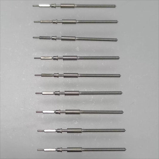 5Pcs Watch Winding Stems For Miyota 9015 9132 9100 Movement Watch Part