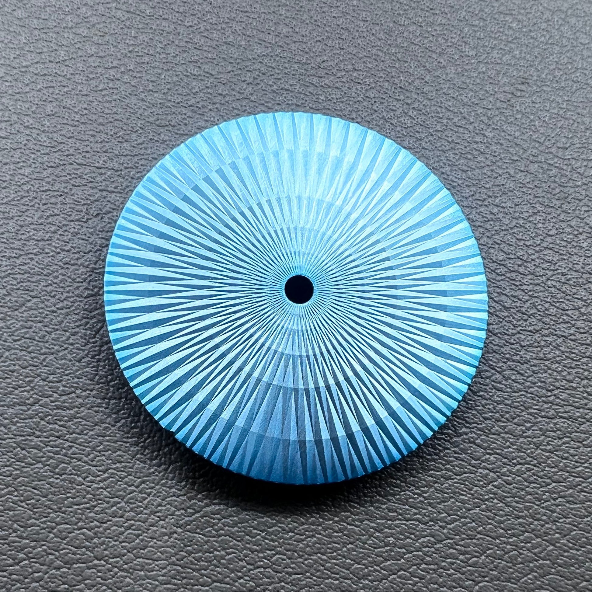Ice Blue 28.5mm No Lume Watch Dial with Radial Finish for Miyota 8215