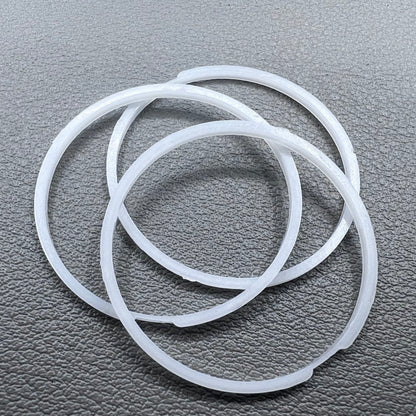 White cushion mount spacer rings set of 3 for 7009 movement watches, precision fit.