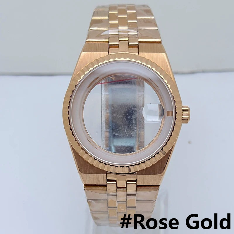39.5mm Watch Case + Bands Set Land Dweller with Sapphire Glass for NH35 NH36