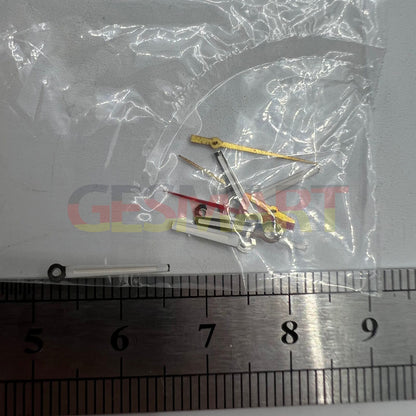 Aiguilles de montre luminescentes argentées pour mouvement à quartz Miyota 2035 P1-H4-C120 