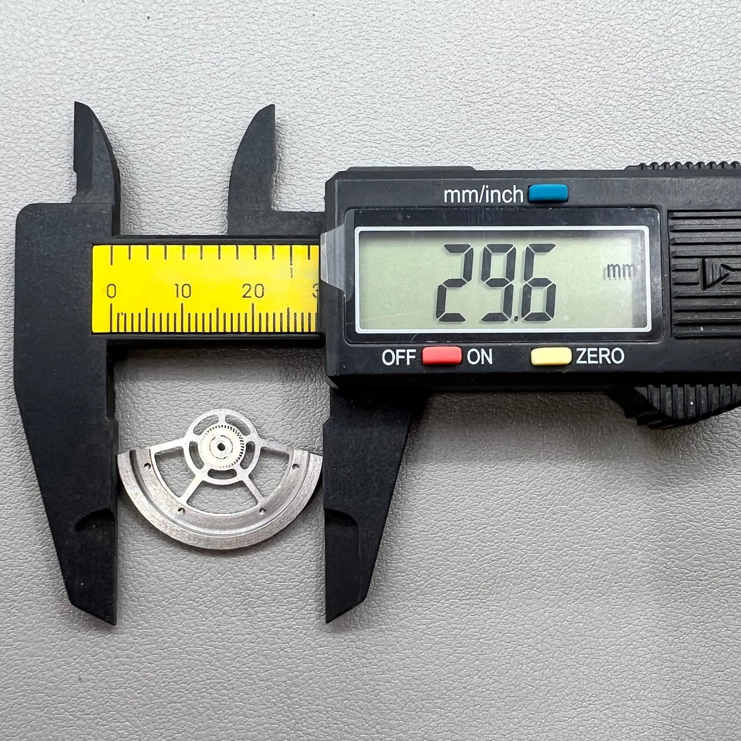 Black hollow rotor oscillating weight for China Made SL4802 mechanical watch movement, enhancing precision and style.