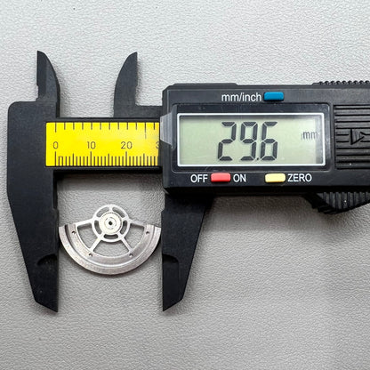 Black hollow rotor oscillating weight for China Made SL4802 mechanical watch movement, enhancing precision and style.