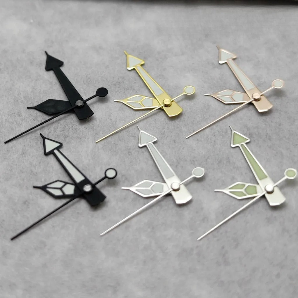 Modified Multicolor C3 Green Luminous Watch Hands For NH35/NH36/4R/7S Movement