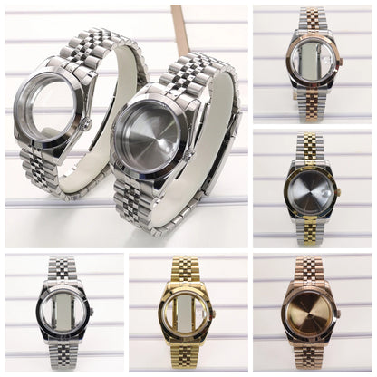 36/39mm Watch Case Bevel Edge Bezel Sapphire Glass For NH35 NH36 NH38 Miyota8215
