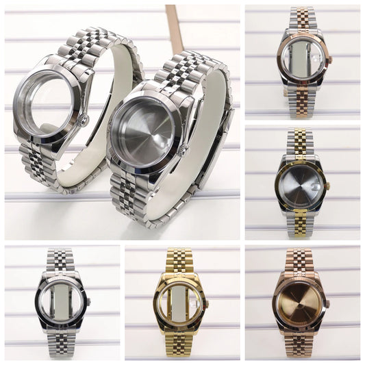 36/39mm Watch Case Bevel Edge Bezel Sapphire Glass For NH35 NH36 NH38 Miyota8215
