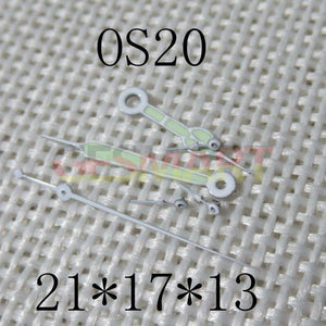 21X17X13mm White Trim Green Lume Watch Hands for Miyota OS20 0S20 Movement