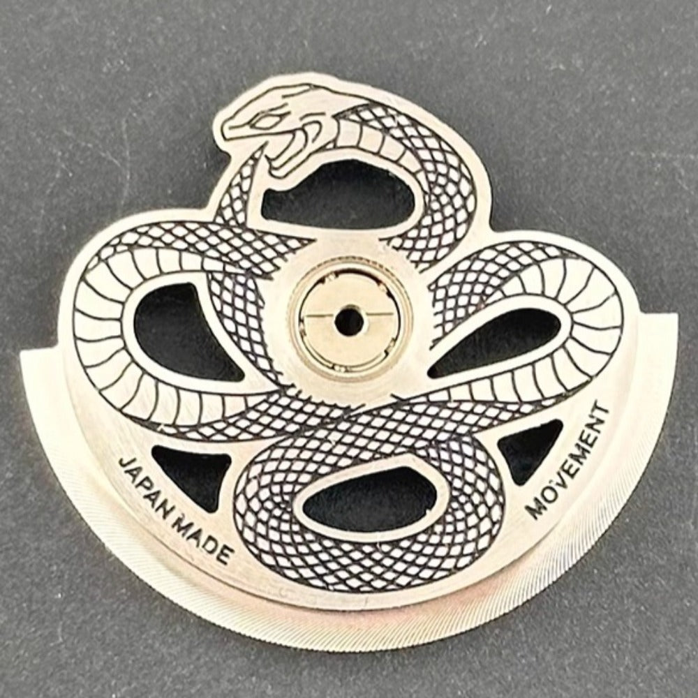 Modified Silver Hollow Snake Rotor Oscillating Weight for NH35 NH36 Movement