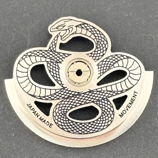 Modified Silver Hollow Snake Rotor Oscillating Weight for NH35 NH36 Movement