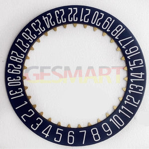 Dark Blue+White Font Watch Date Disk Wheel Date Wheel for Dandong 7770 Date At 6